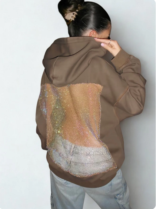 Backless hoodie